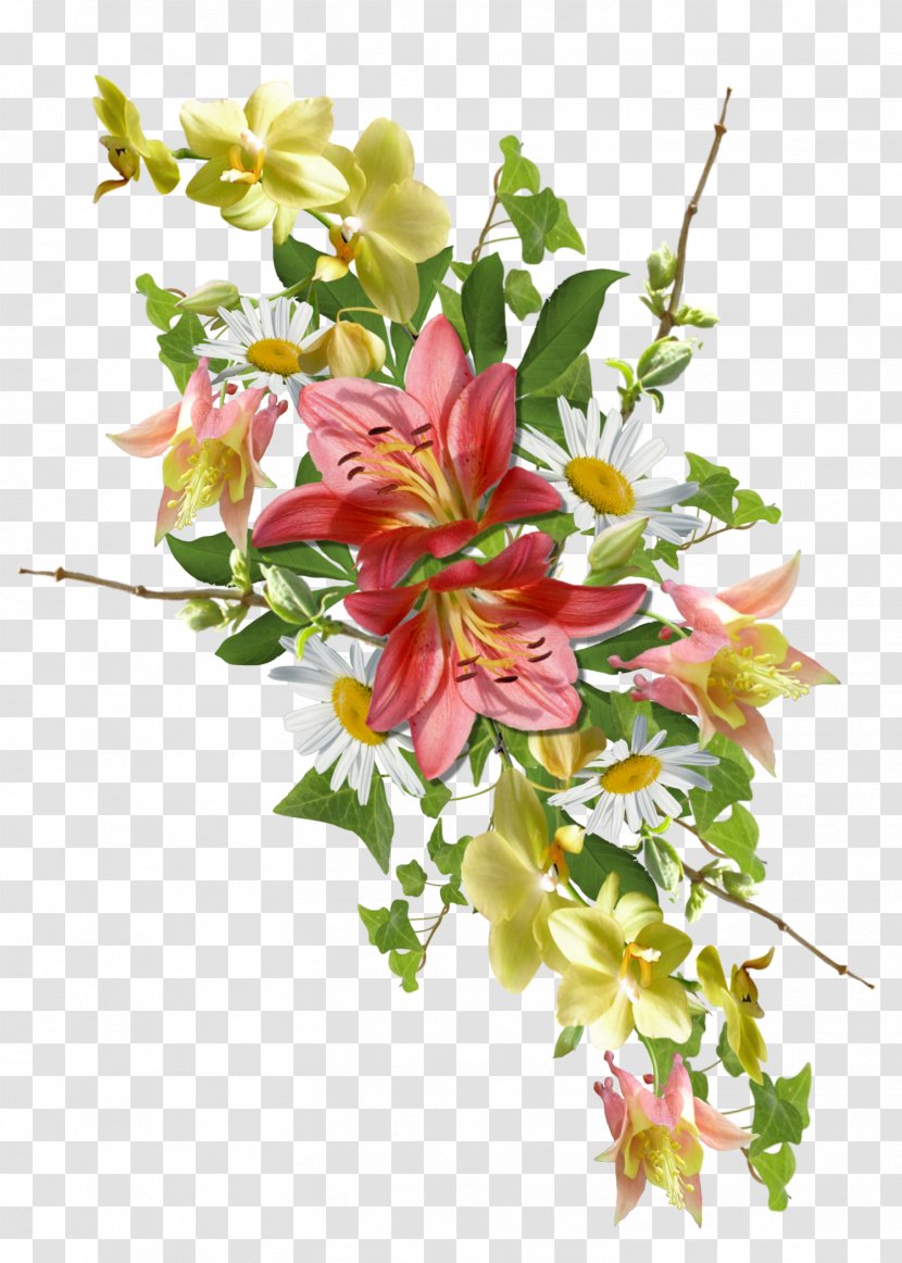 Cut Flowers Floral Design - Garland Transparent PNG