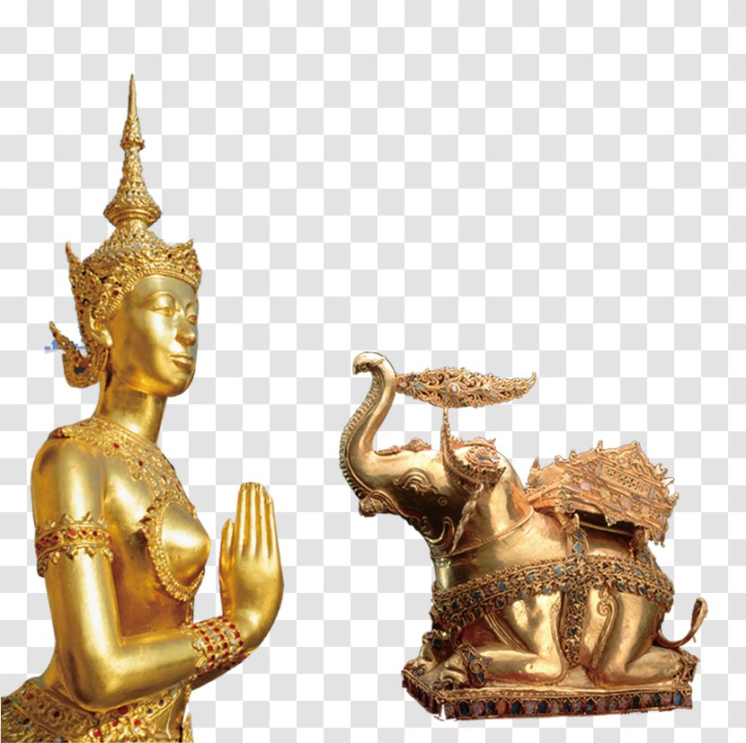Download Computer File - Sculpture - Thailand Buddha Image Material Transparent PNG