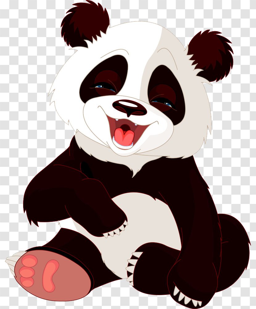 Giant Panda Cuteness Clip Art - Silhouette Transparent PNG