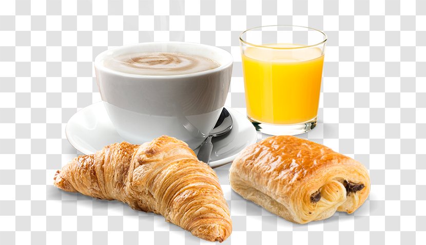 Danish Pastry Croissant Breakfast Coffee Café Au Lait Transparent PNG
