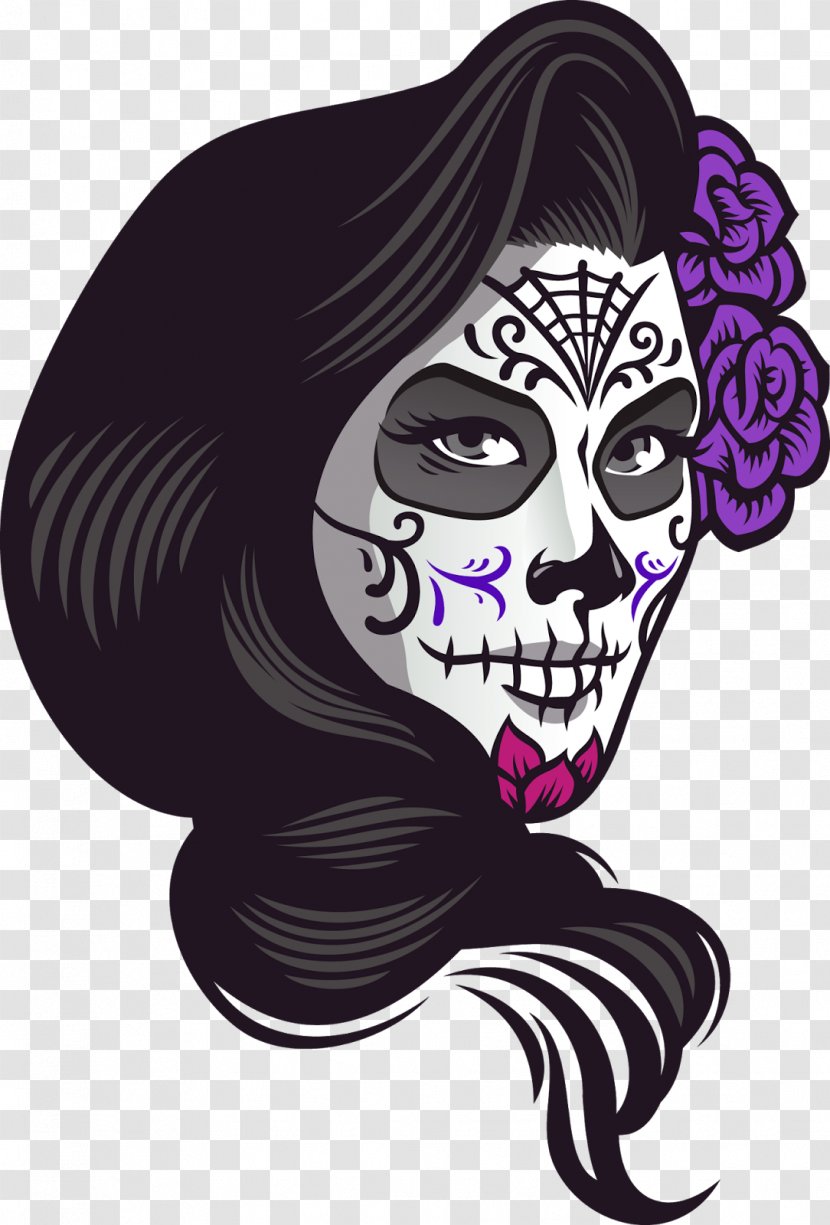 La Calavera Catrina Day Of The Dead Ofrenda Death - All Souls - Mythical Creature Transparent PNG