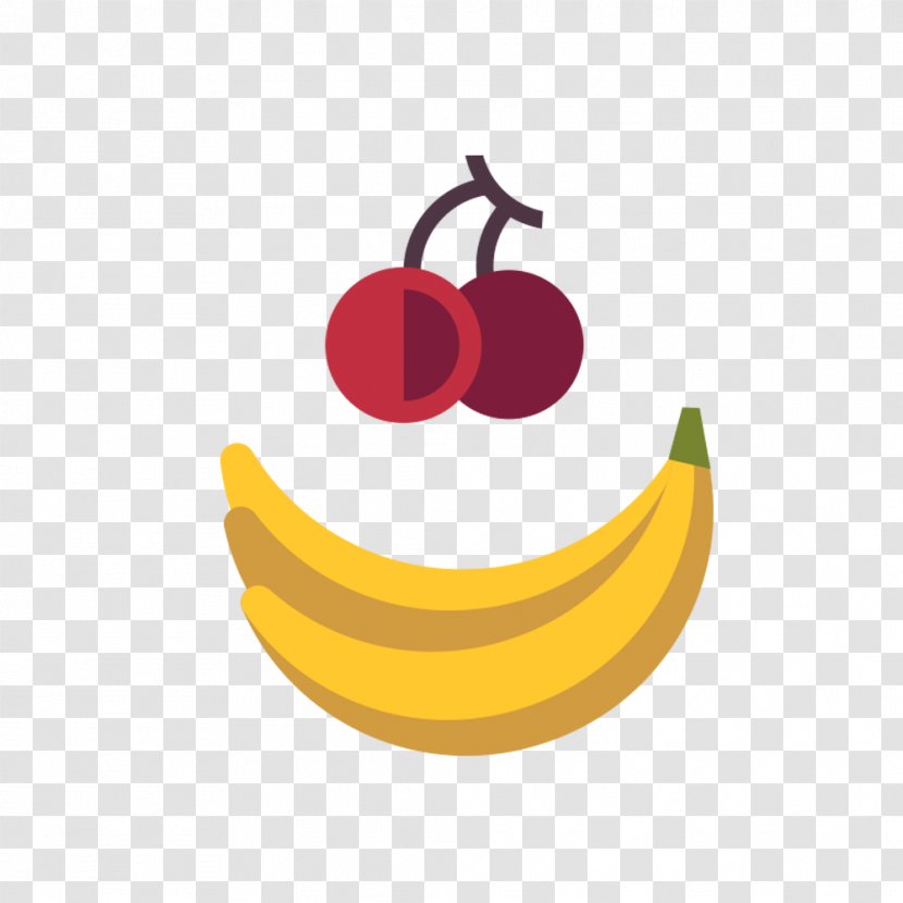 Cherry Banana Auglis - Flat Design Transparent PNG