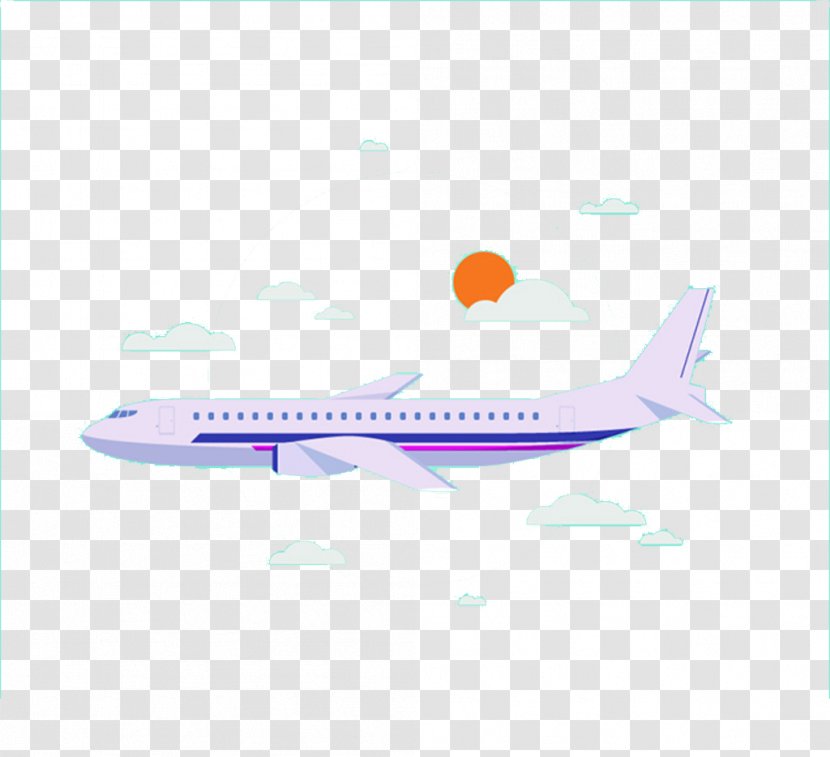 Narrow-body Aircraft Illustration - Airplane Transparent PNG