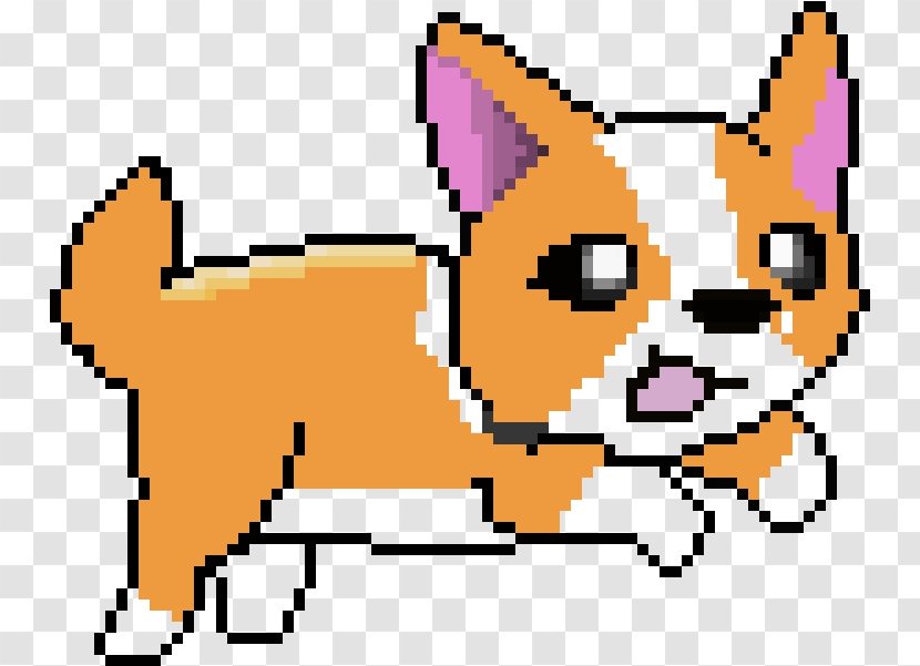 Dog Pixel Art - Cartoon - Fawn Sticker Transparent PNG