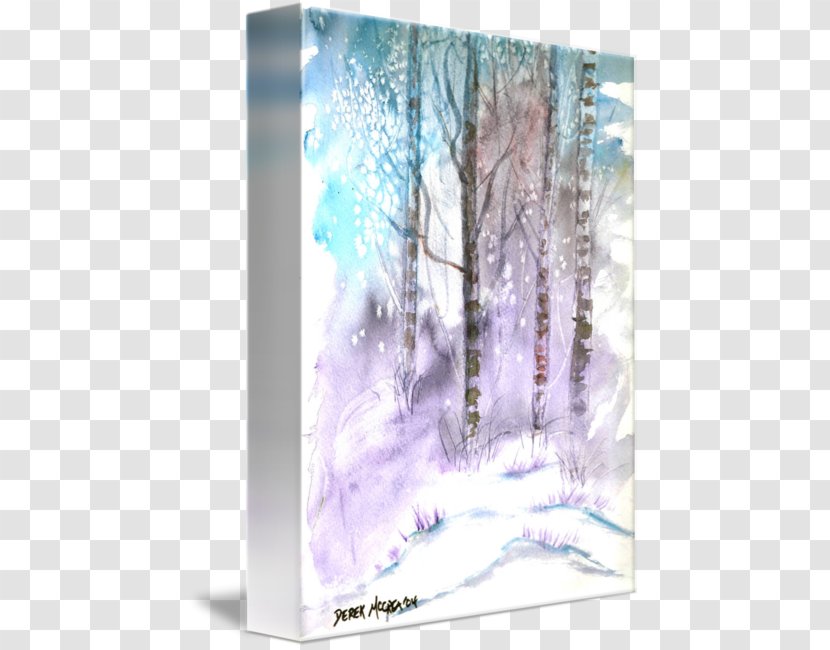 Watercolor Painting Landscape Art Oil - Winter Transparent PNG