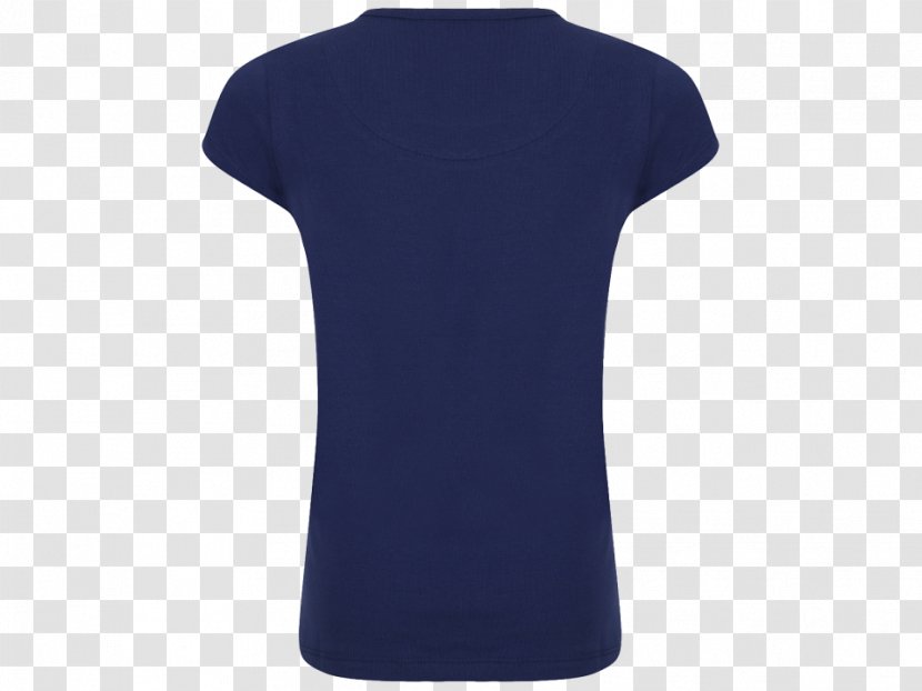 T-shirt Sleeve Neck - Blue Transparent PNG