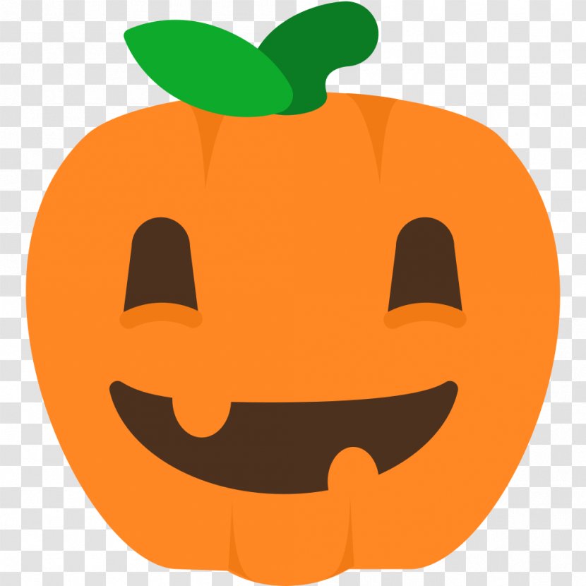 Calabaza Emoji Jack-o'-lantern Halloween Pumpkin - Emoticon Transparent PNG