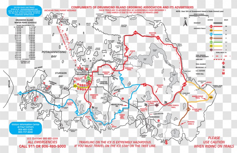 Drummond Township Trail Map Snowmobile Trails Manitoulin Island - Land Lot - Autumn Tourism Festival Transparent PNG