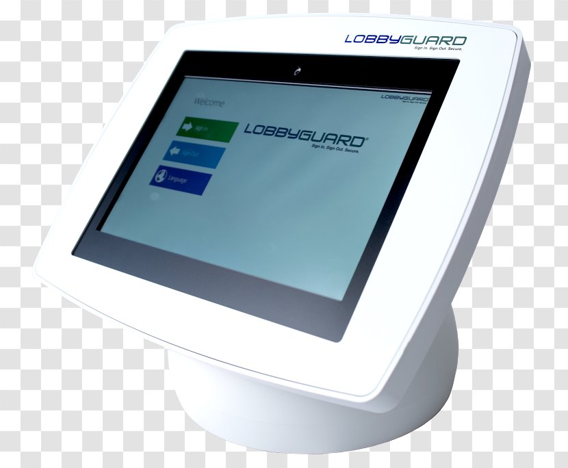 LobbyGuard Solutions, LLC Kiosk Automation Service IPad - Broad Left Front Transparent PNG