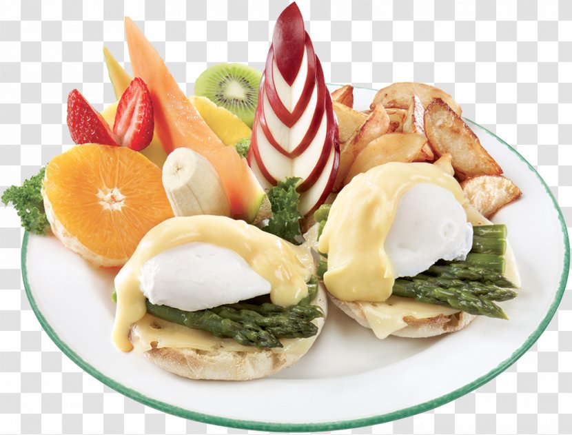Full Breakfast Hors D'oeuvre Eggs Benedict English Muffin - Cuisine Transparent PNG