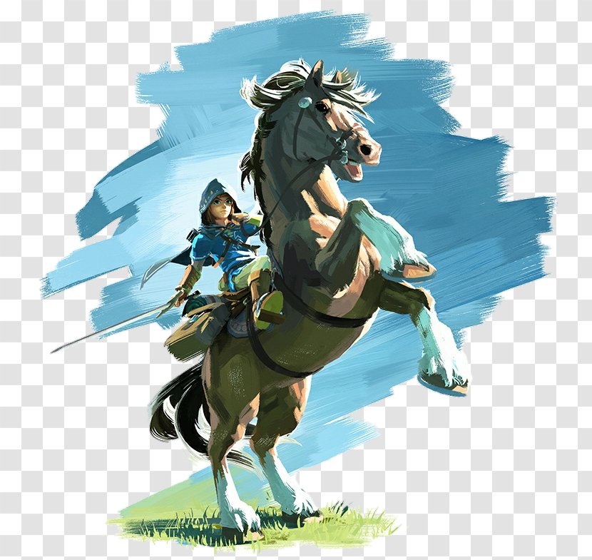 The Legend Of Zelda: Breath Wild Link Horse Ocarina Time Twilight Princess HD - Cartoon - Zelda Transparent PNG