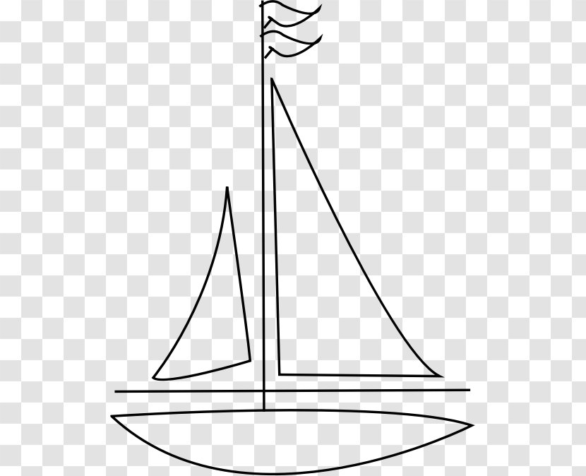 Sailboat Drawing Sailing Clip Art - Triangle - Boat Transparent PNG