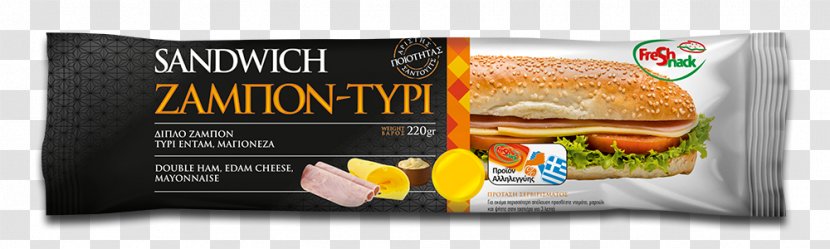 Junk Food Fast Advertising Snack - Sandwich Ham Transparent PNG