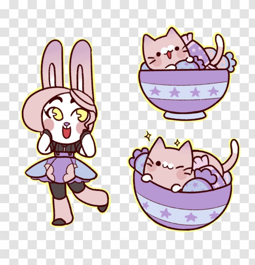 Easter Bunny Clip Art Pet Illustration Food - Awww Cartoon Transparent PNG
