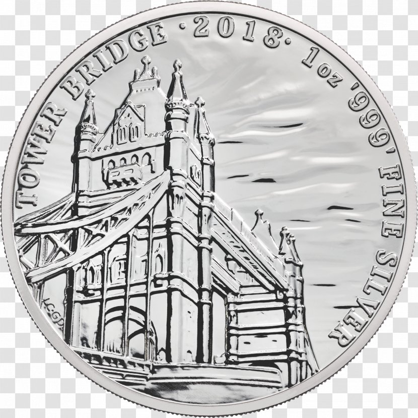 Tower Bridge Big Ben Royal Mint Bullion Coin Silver Transparent PNG