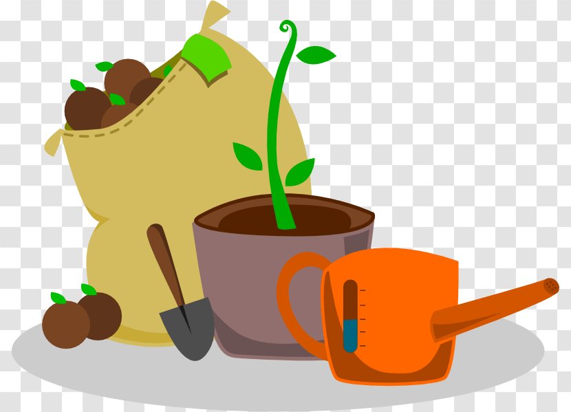 Clip Art Gardening Garden Tool - Coffee Cup - Box Transparent PNG