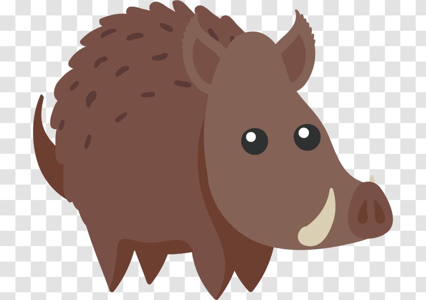 Wild Boar Cartoon Squirrel - Nose Transparent PNG