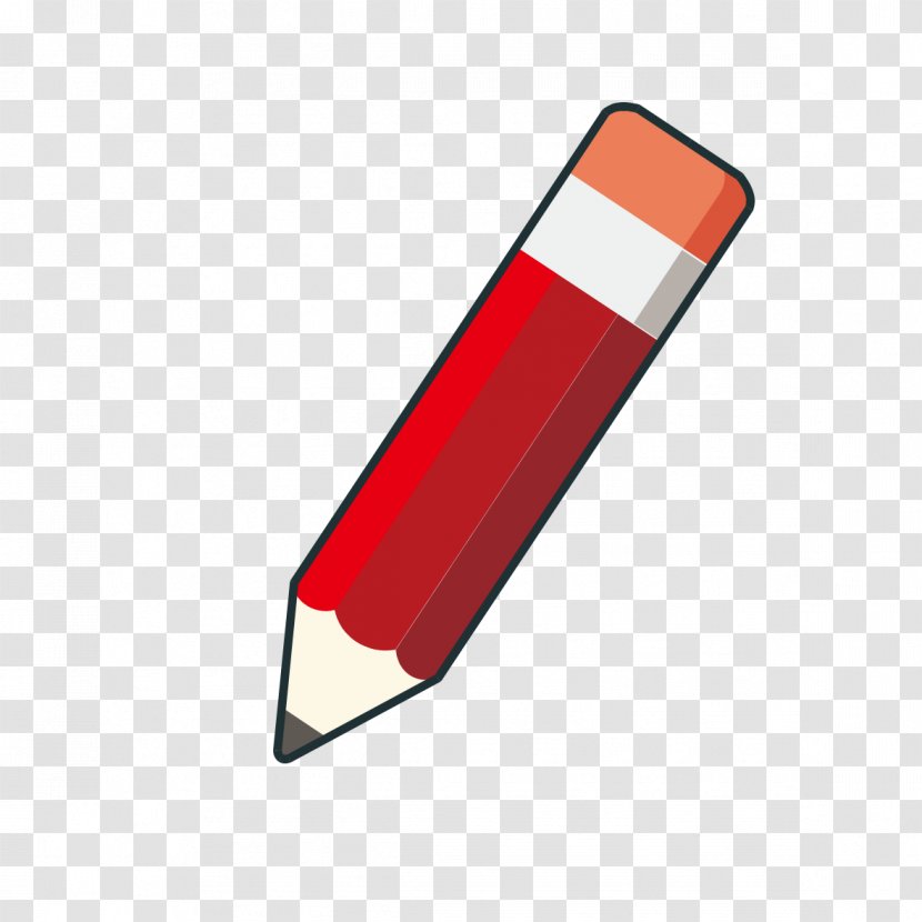 Pencil Red Gratis - Colored - Graphics Transparent PNG