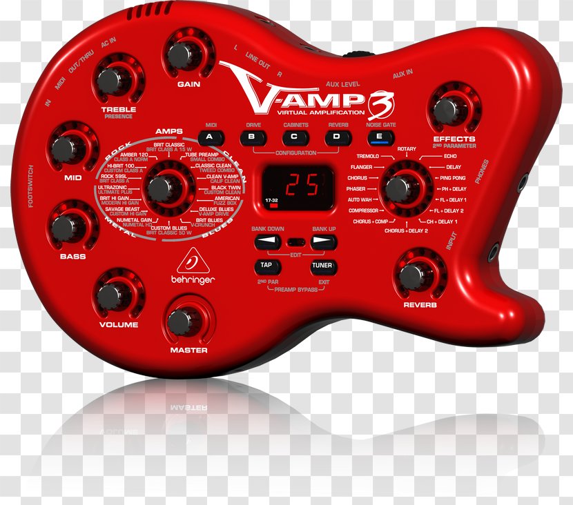Guitar Amplifier BEHRINGER V-Amp 3 Effects Processors & Pedals Modeling Transparent PNG