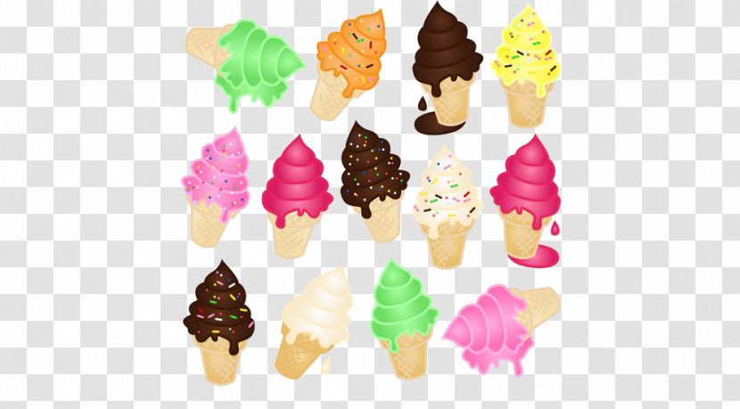 Ice Cream Cone Pistachio Waffle - Dessert - Cute Transparent PNG