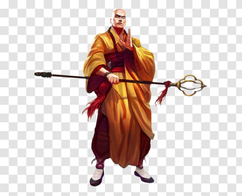 Dungeons Dragons Monk - Warrior - Action Figure Costume Transparent PNG