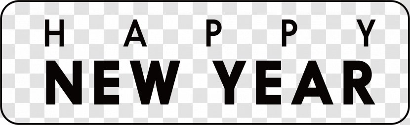 New Years Day Eve Party Wish - Happy Year Word Vector Transparent PNG