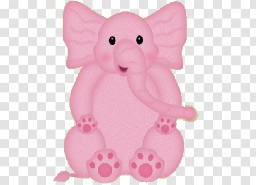Seeing Pink Elephants Clip Art - Mammal - Baby Elephant Transparent PNG