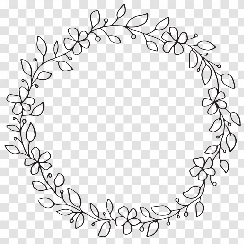 T-shirt Wreath Wedding Rubber Stamp Gift - Flora - Lines Of Flowers Leaves Transparent PNG