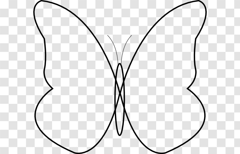 Butterfly Line Art Drawing Clip - Flower - Pattern Transparent PNG