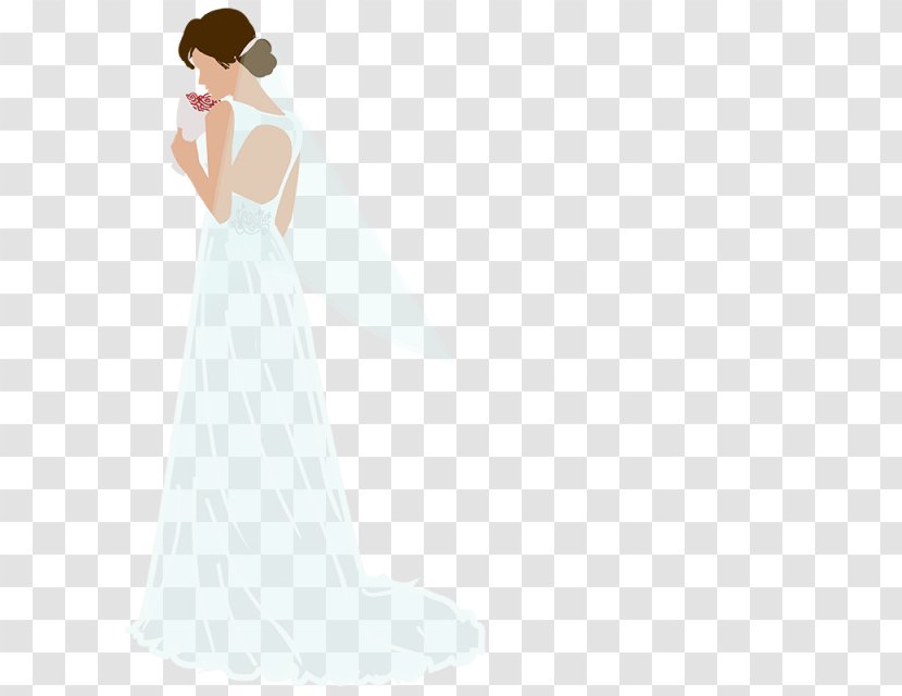 Wedding Dress Shoulder Bride Gown - Flower Transparent PNG