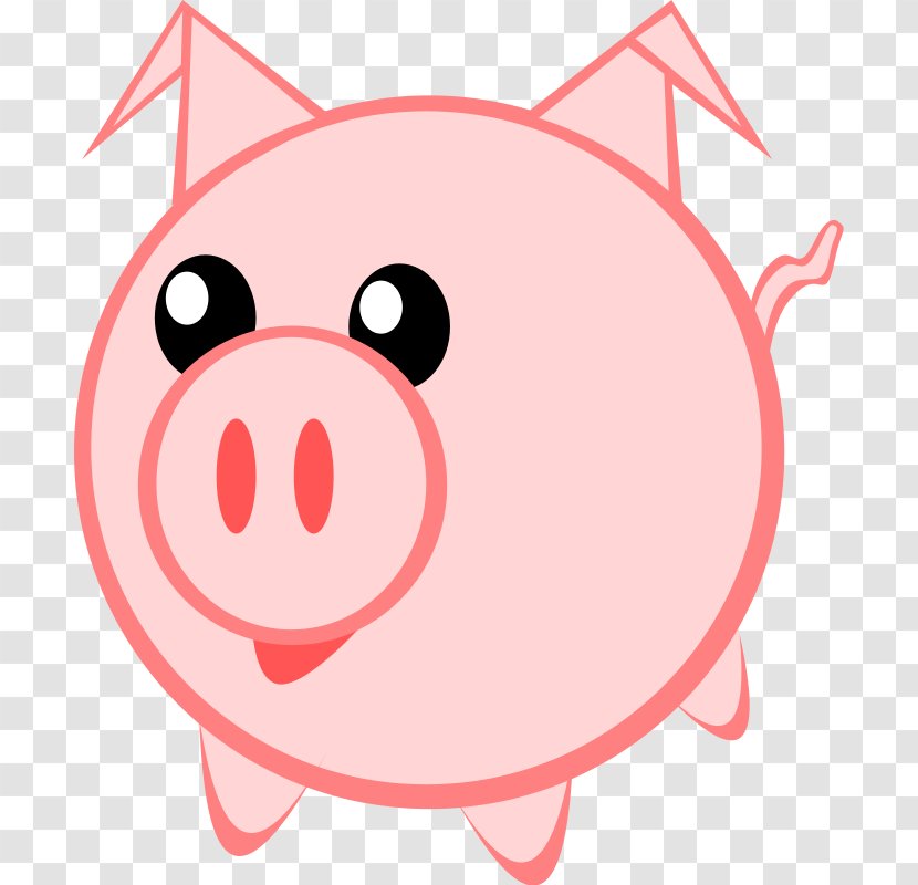 Domestic Pig Cuteness Clip Art - Smile - Pigs Cliparts Transparent PNG