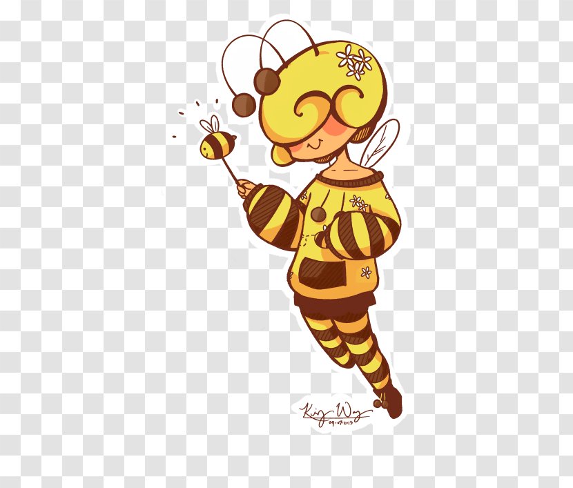 Honey Bee DeviantArt Work Of Art - Watercolor - Cartoon Transparent PNG