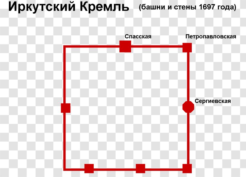 Irkutsk Иркутский кремль Ostrog Moscow Kremlin - Triangle - Scheme Transparent PNG