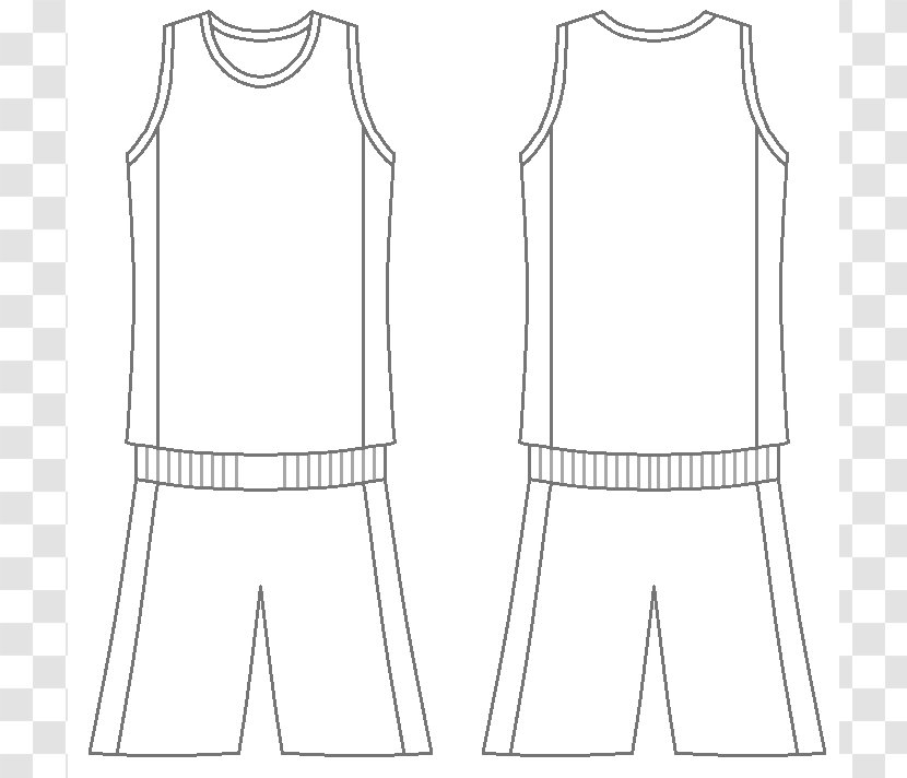 Basketball Uniform Jersey Clip Art - Plain Cliparts Transparent PNG