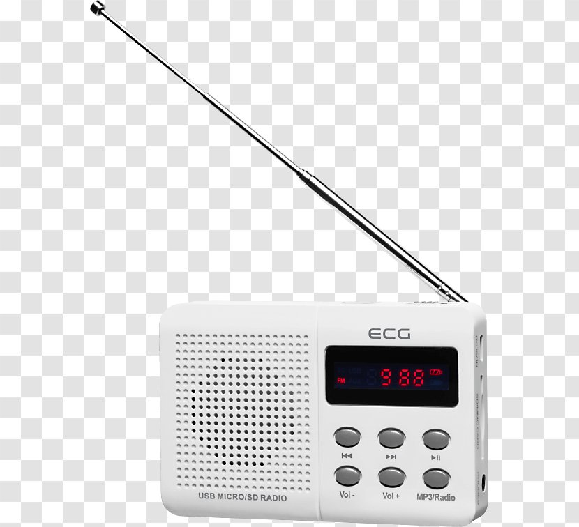 Radio Receiver Tuner FM Broadcasting AM - Alkaline Battery - Antenna Transparent PNG