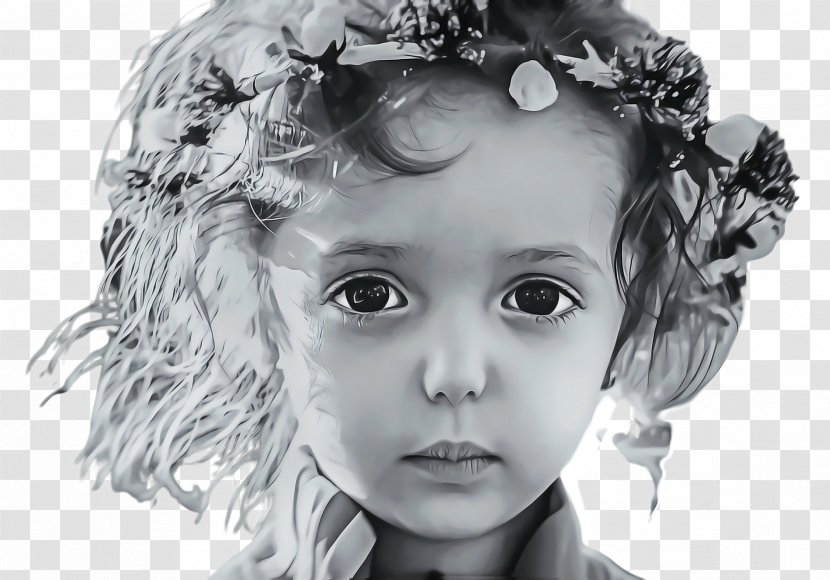Little Girl - Art Eyelash Transparent PNG
