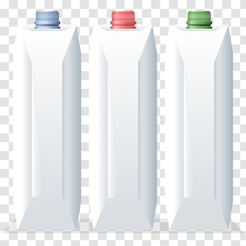 Milk Plastic Bottle Download - Vector Box Transparent PNG