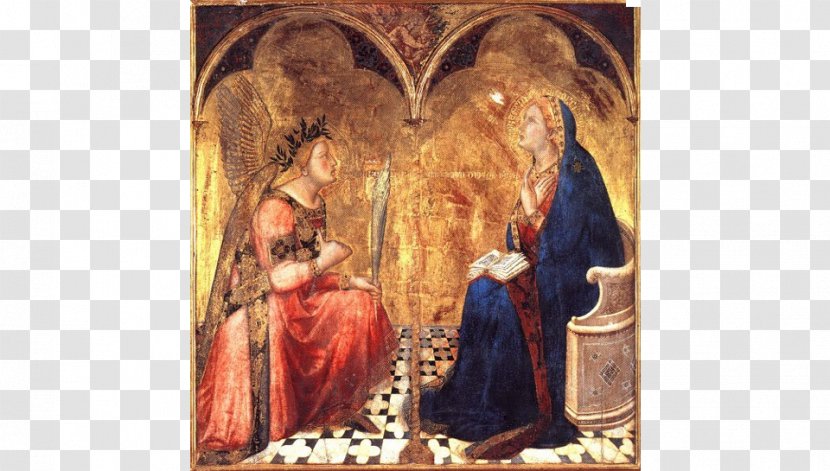 Annunciation Nativity Of The Virgin Siena Painter Painting - Leon Battista Alberti Transparent PNG