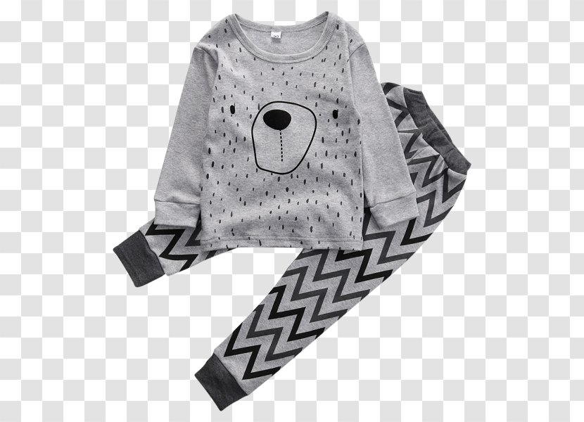 Pajamas Clothing Child Nightwear Boy - Silhouette - Grey Bear Transparent PNG