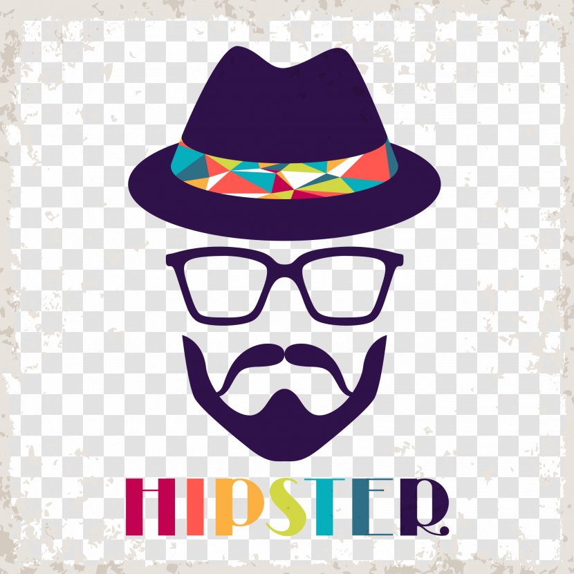 Hipster Retro Style Clip Art - Poster - Uncle Avatar Transparent PNG