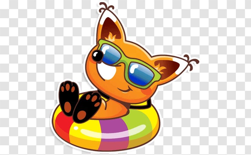 Sticker Telegram Fox VKontakte Clip Art - 2018 Transparent PNG