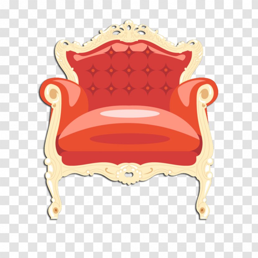 Chair Couch Euclidean Vector - Pixabay - Burgundy Armchairs Material Transparent PNG