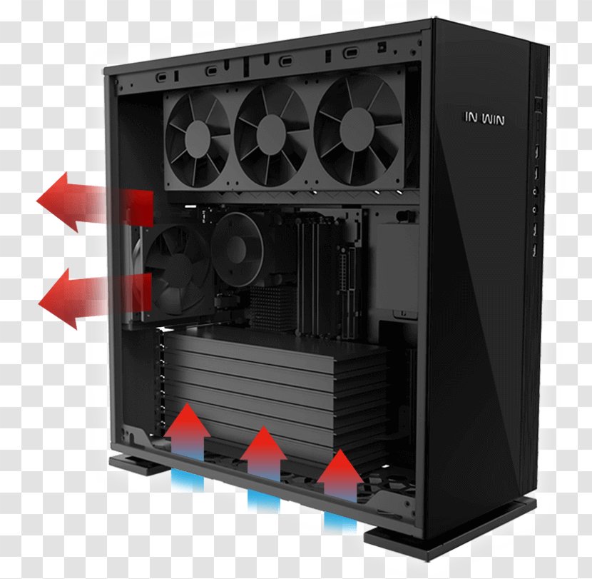 Computer Cases & Housings In Win Development ATX System Cooling Parts Hardware - Modern Design Transparent PNG