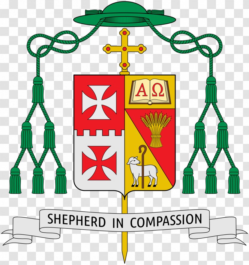 Coat Of Arms Catholic Diocese Dallas Bishop Monsignor - Michael Duca Transparent PNG