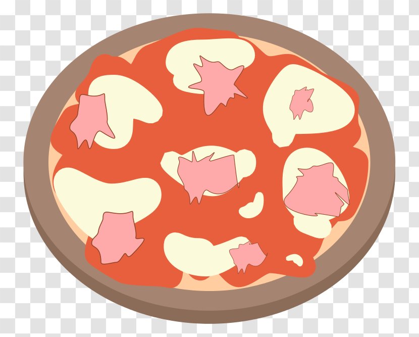 Seafood Pizza Quiche Ham Italian Cuisine - Orange - A Transparent PNG