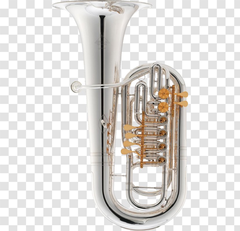 Tuba Brass Instruments Musical Miraphone Rotary Valve - Watercolor Transparent PNG