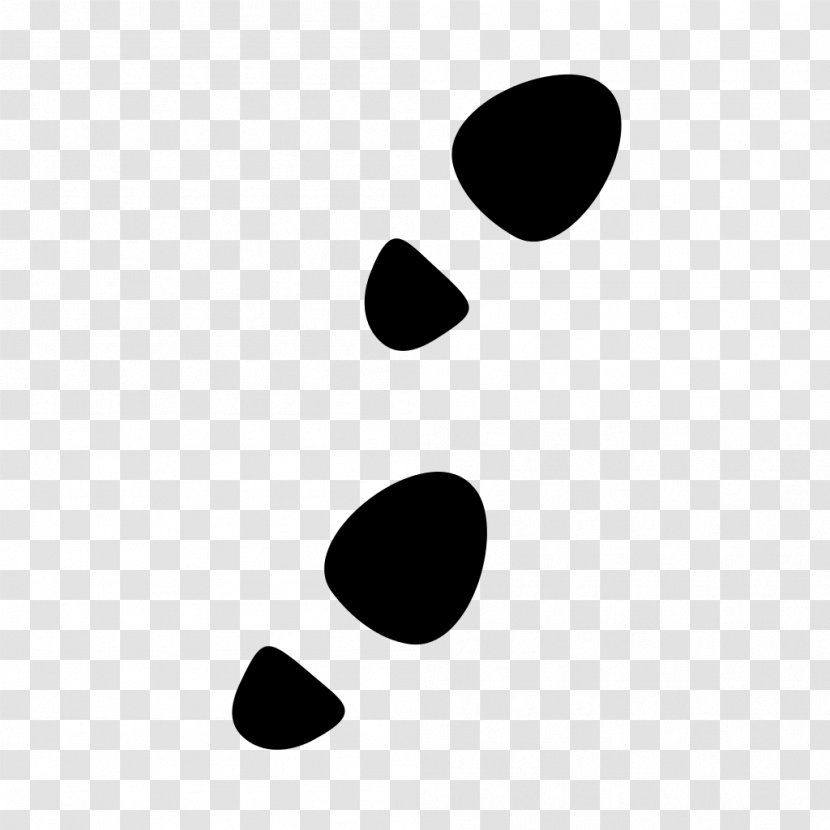 Footprint Clip Art - Black And White - Steps Transparent PNG