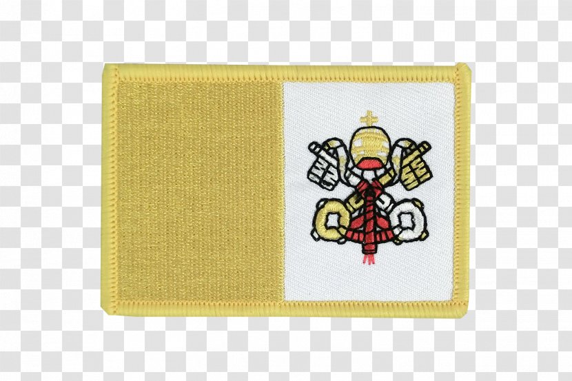 Flag Of Vatican City Fahne Embroidered Patch Museums Transparent PNG