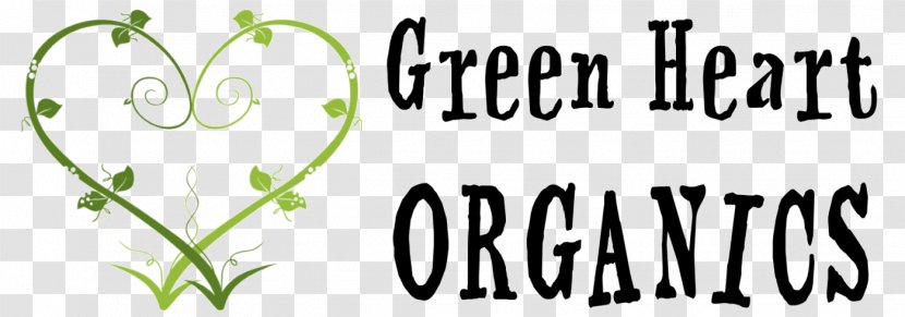 Green Heart Organics Reilly Street Logo Clip Art - Silhouette Transparent PNG