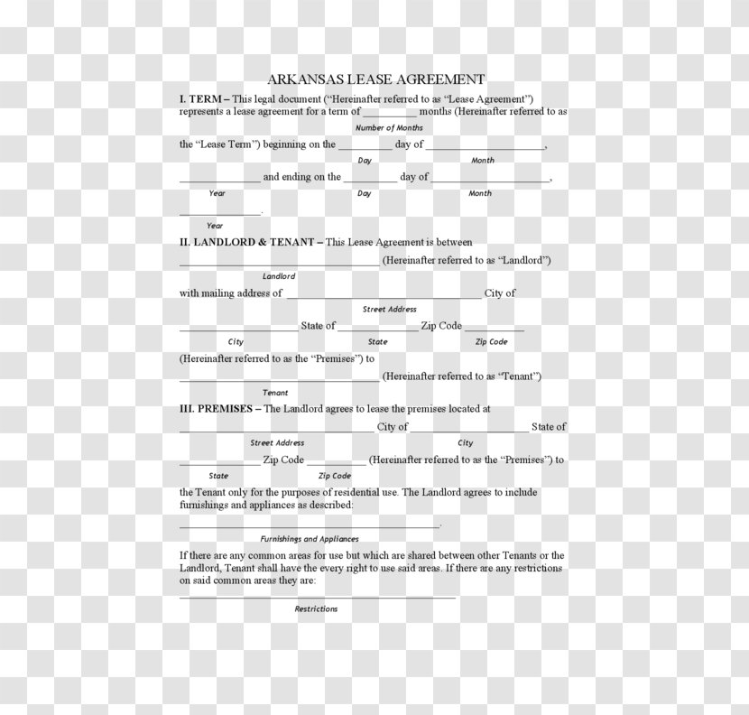 Rental Agreement Lease Contract Form Apartment - Silhouette - Landlords Transparent PNG